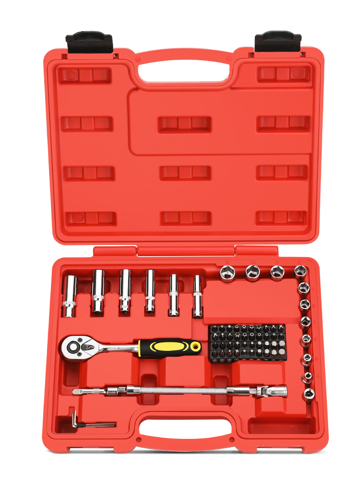 Набор инструментов для дома GOODKING D-10064, 64 предметов трещотка 3 8 72 зубца goodking t 103872 ключ трещоточный для ремонта для авто