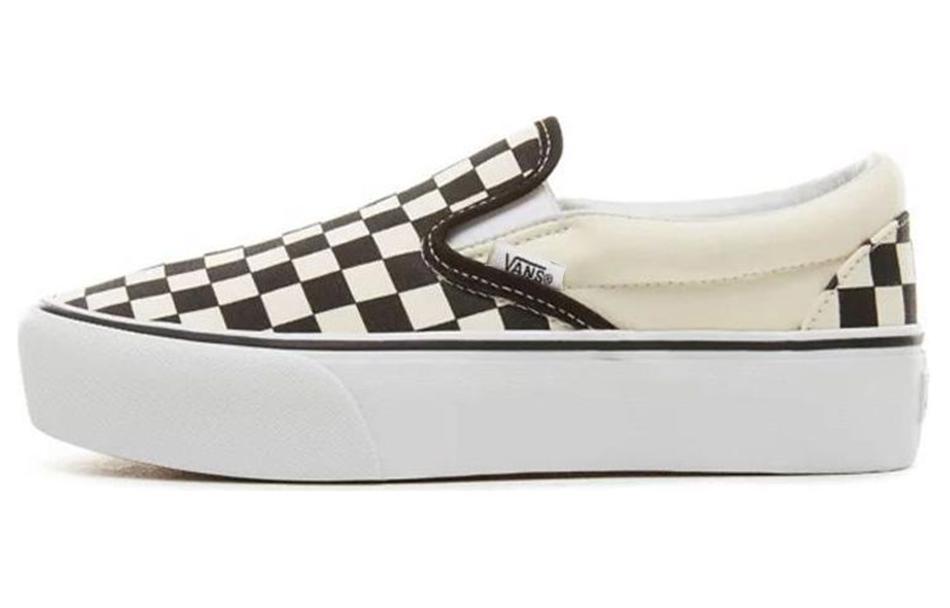 

Слипоны унисекс Vans slip-on Checkerboard Classic Platform бежевые 38.5 EU, Бежевый, slip-on Checkerboard Classic Platform