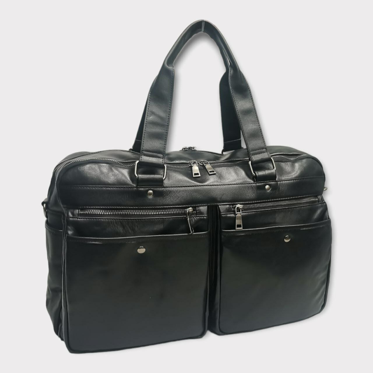 

Дорожная сумка мужская PouchMan 6616 black, 30х20х47 см, Черный, 6616