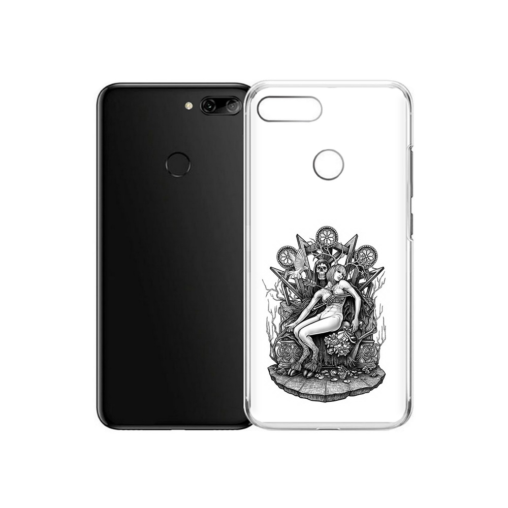 

Чехол MyPads Tocco для Alcatel 1S девушка на троне (PT227137.662.309), Прозрачный, Tocco