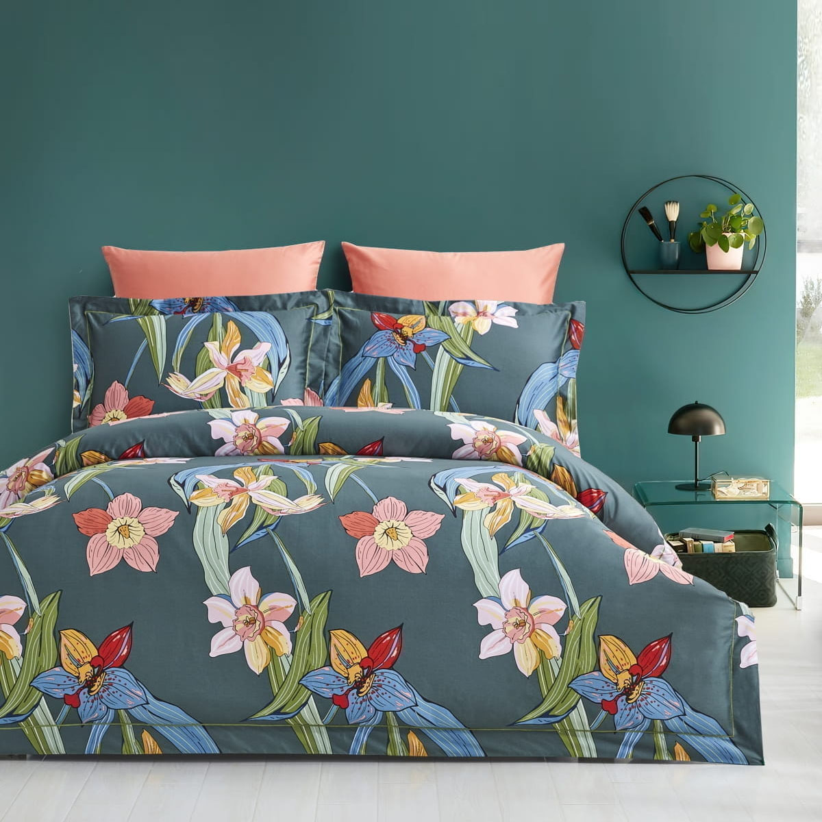 

Комплект постельного белья Arya Exclusive 1,5 Сп. 160X220 Evergreen Темнo-голубой, синий, Evergreen