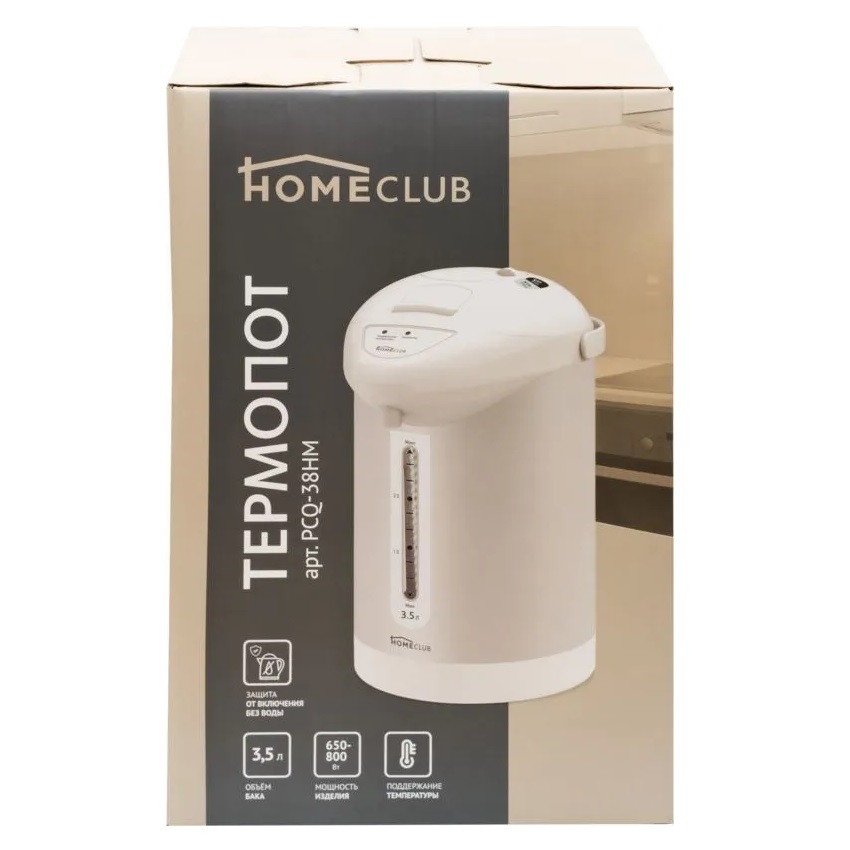 Термопот Home Club PCQ-38HM 3.5 л белый, бежевый