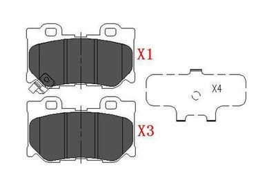 

Колодки тормозные infiniti g37/nissan 370z 08- задние, KBP-6582