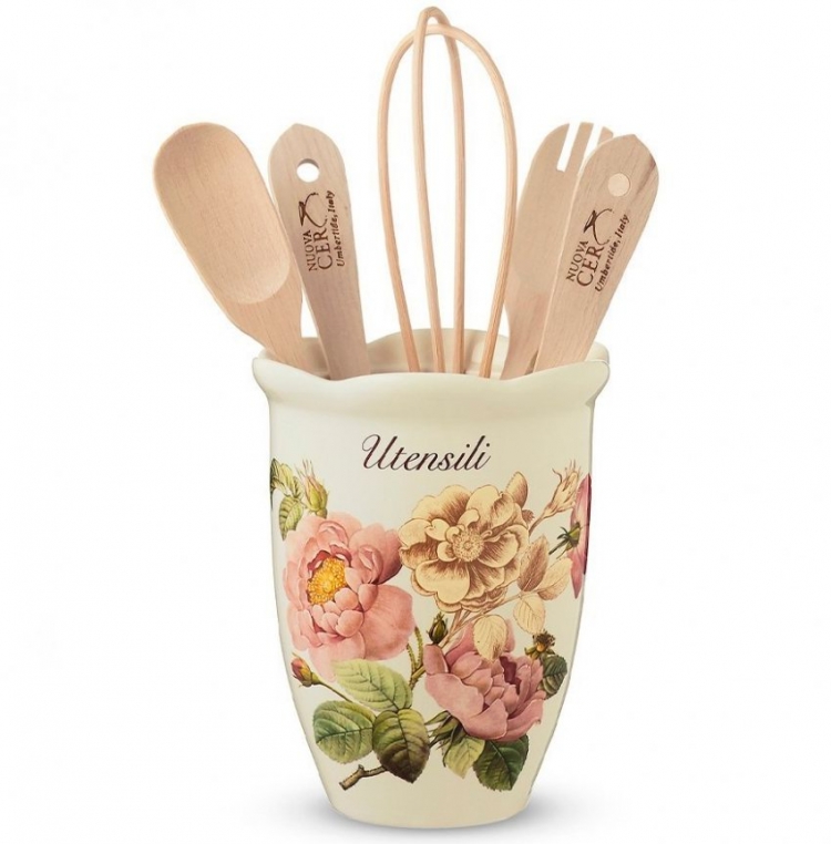 Емкость для кухонных принадлежностей, 13x13x16 см. Regale Nuova Cer