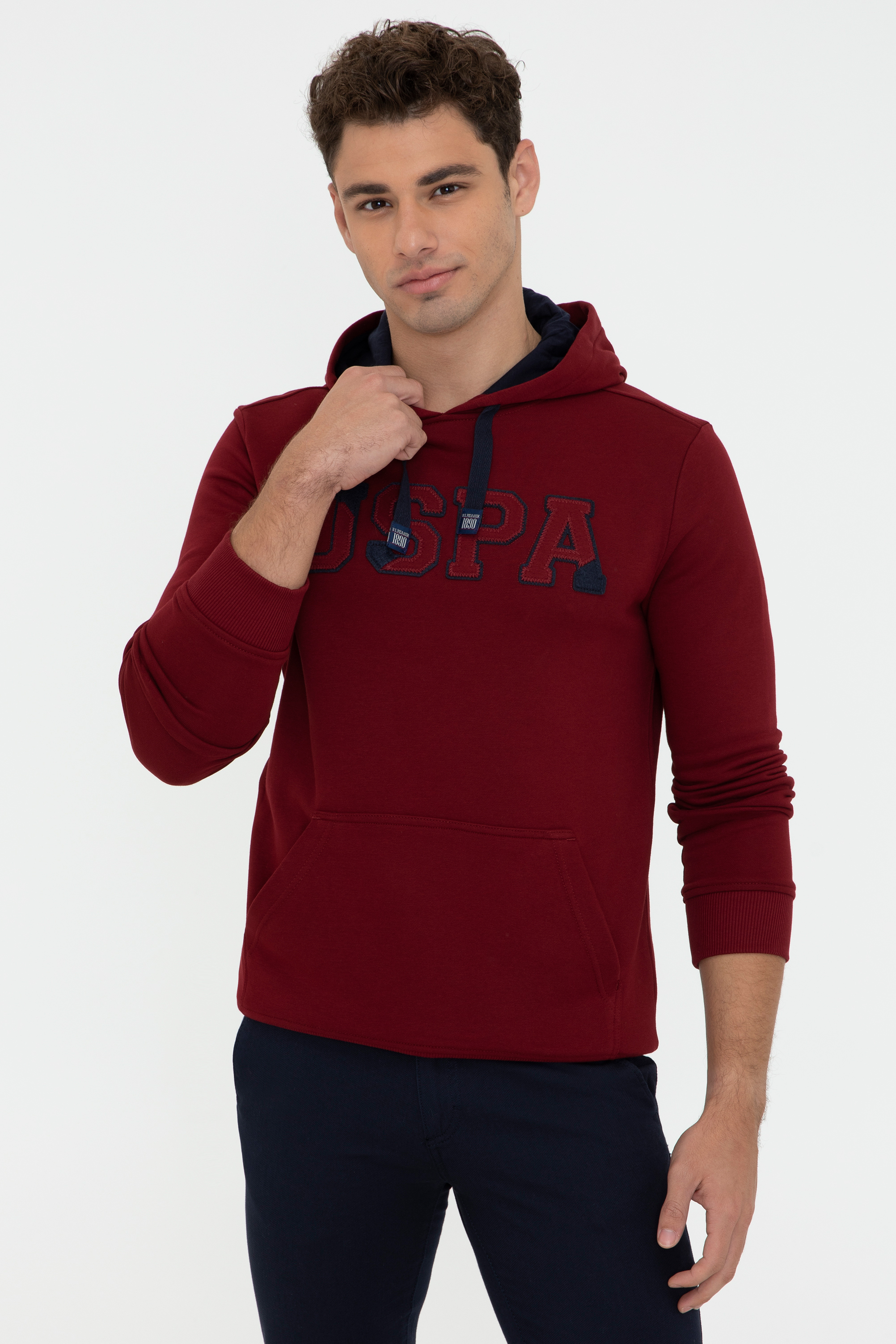 

Худи мужское U.S. POLO Assn. G081SZ0820GUYSK21 бордовое XS, G081SZ0820GUYSK21