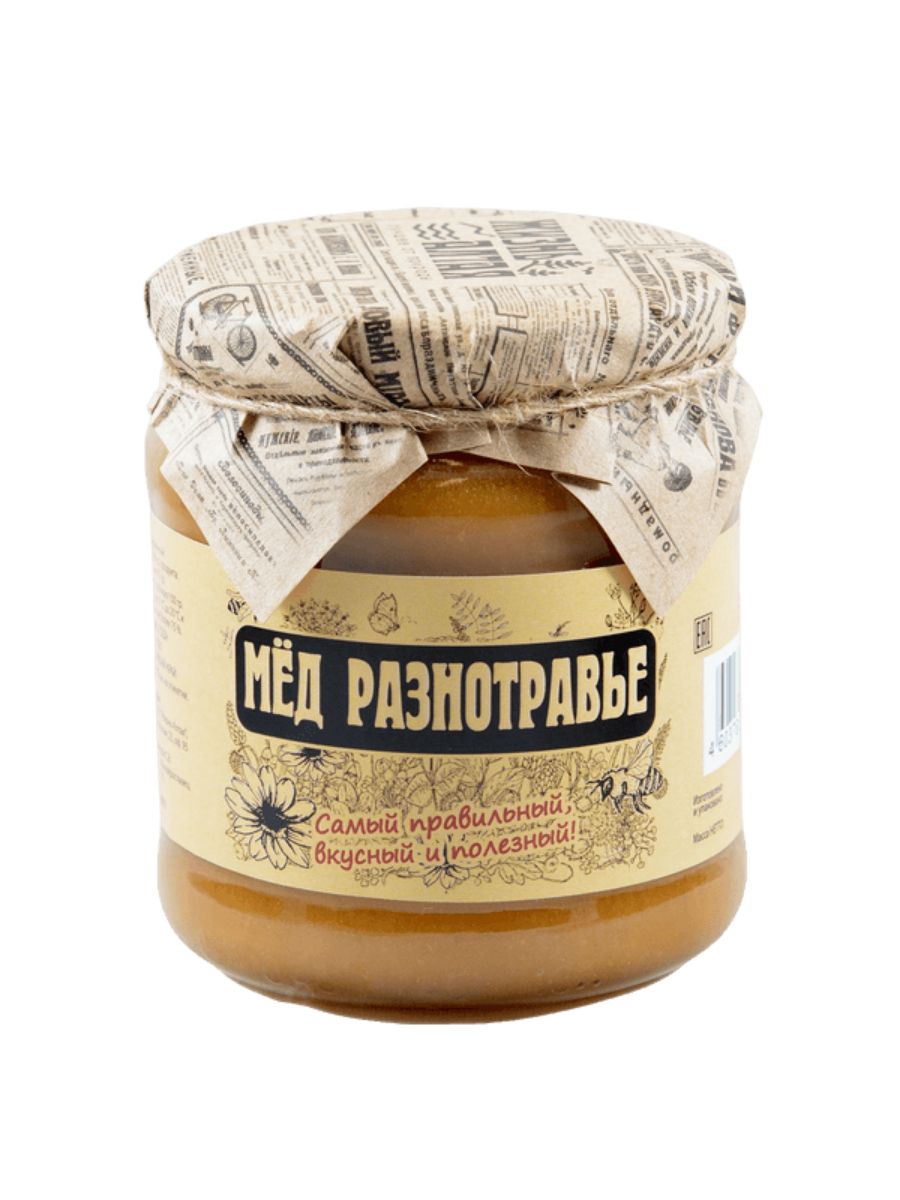 

Мед натуральный Жизнь Алтая Разнотравье, 600 гр.