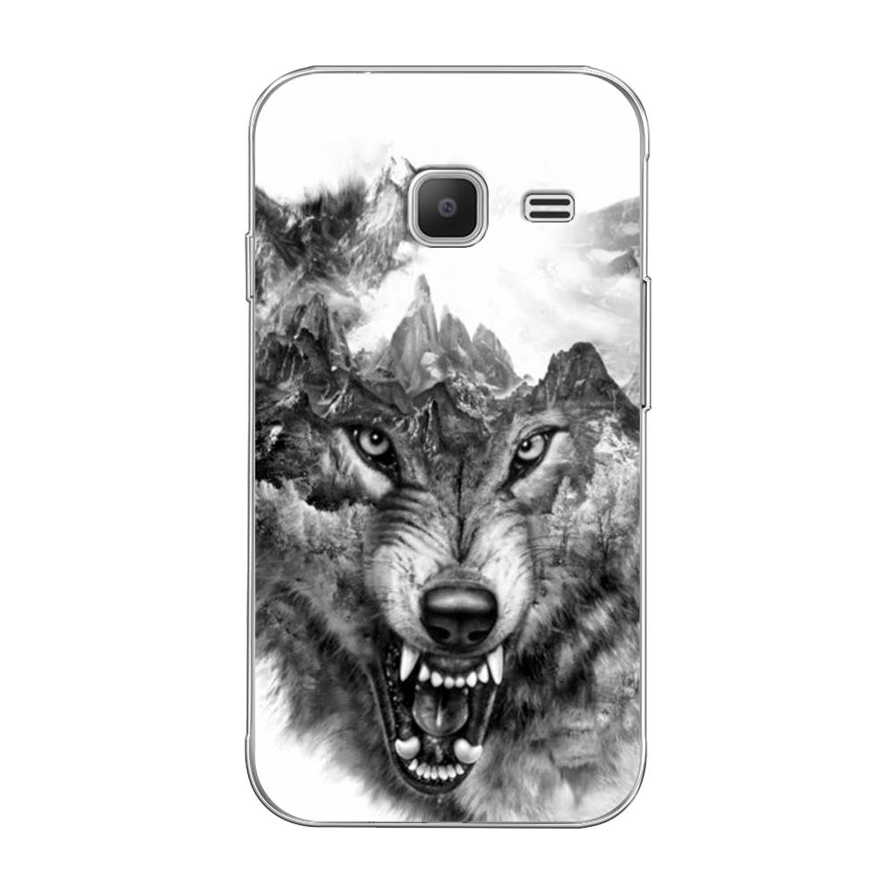 

Чехол Awog на Samsung Galaxy J1 mini 2016 / Самсунг J1 mini 2016 "Волк в горах", 22250-1