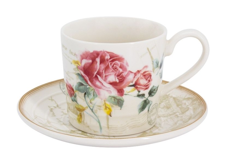 Чашка с блюдцем Розы Парижа, 0,22 л. Imari