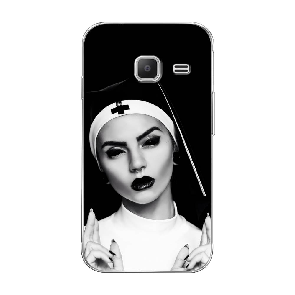 

Чехол Awog на Samsung Galaxy J1 mini 2016 / Самсунг J1 mini 2016 "Черная монашка", 22250-9
