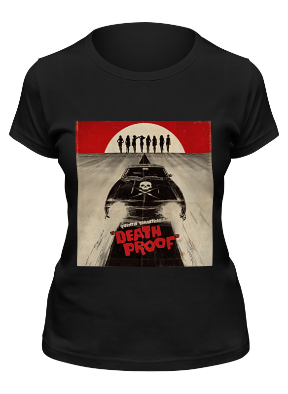

Футболка женская Printio Death proof черная L, Черный, Death proof