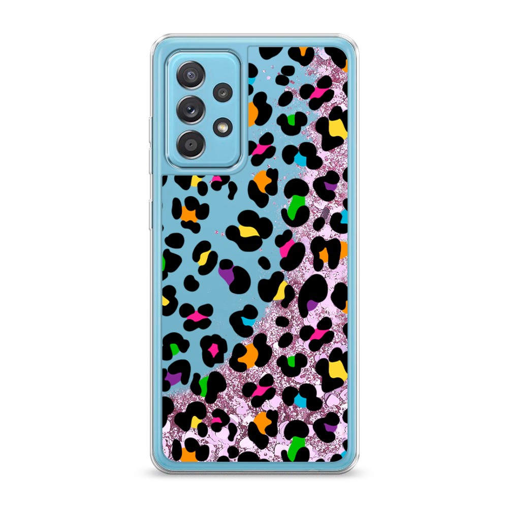 

Жидкий чехол с блестками "Яркий леопард" на Samsung Galaxy A52
