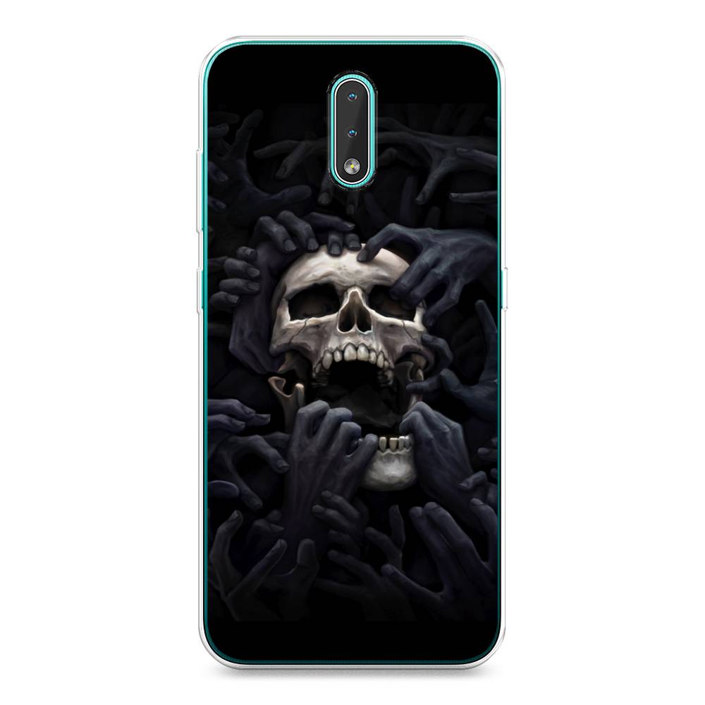 

Чехол Awog на Nokia 2.3 / Нокиа 2.3 "Череп 29", Черный;серый, 123250-9