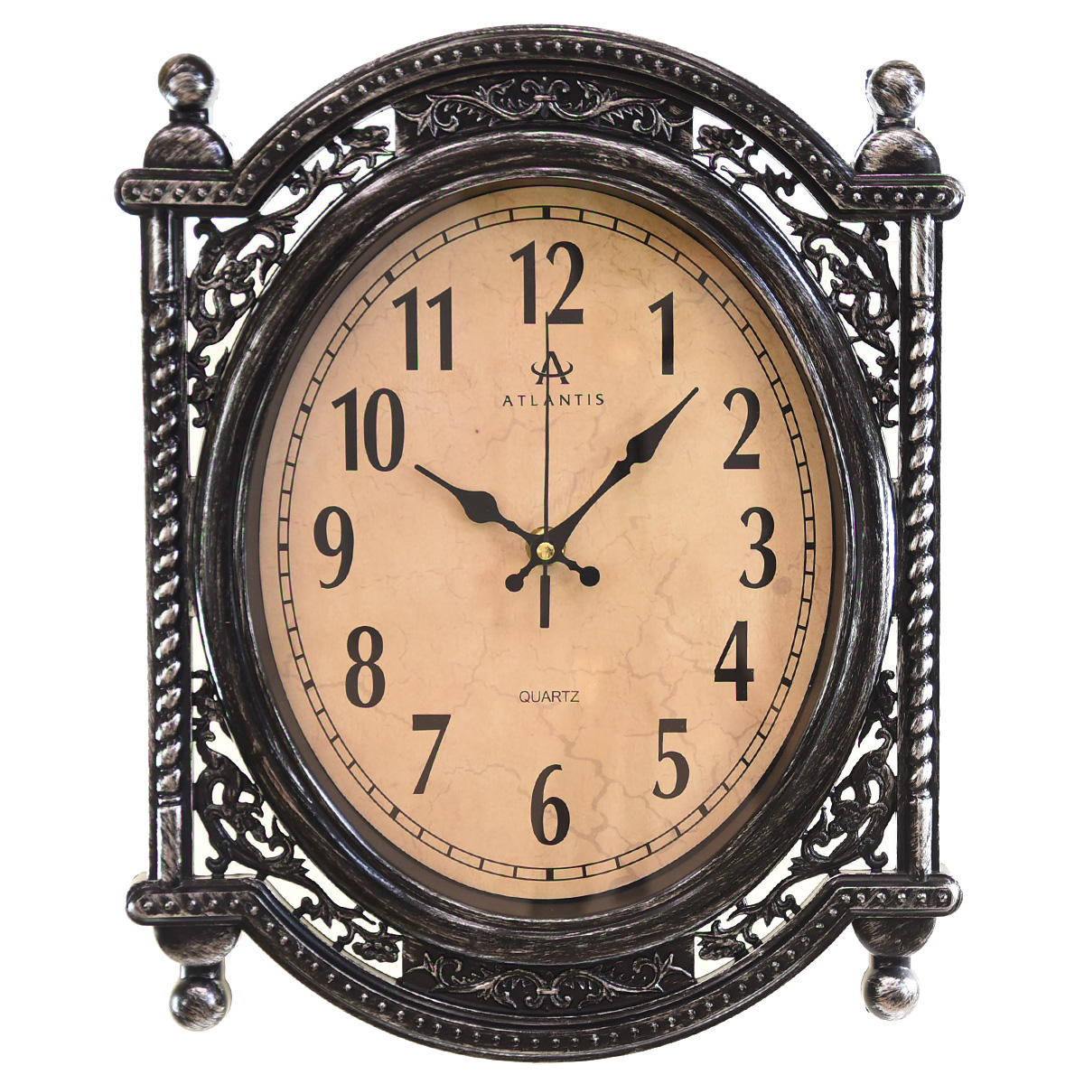 

Интерьерные часы Atlantis TLD-35192 silver, размеры 30x30 см, стекло, металл, TLD-35192 silver