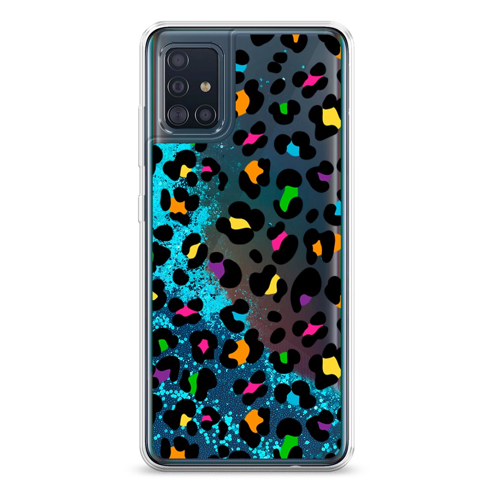 

Жидкий чехол с блестками "Яркий леопард" на Samsung Galaxy A51