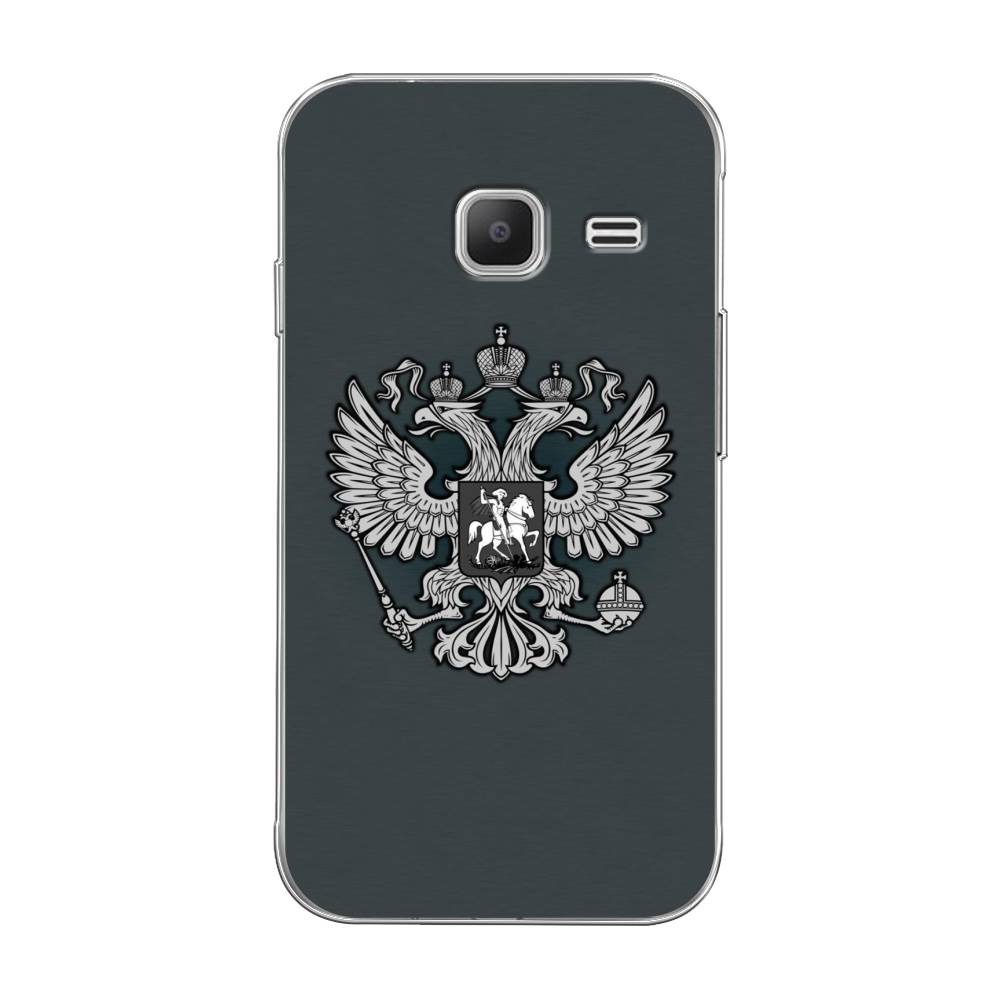 фото Чехол awog "герб россии серый" для samsung galaxy j1 mini 2016