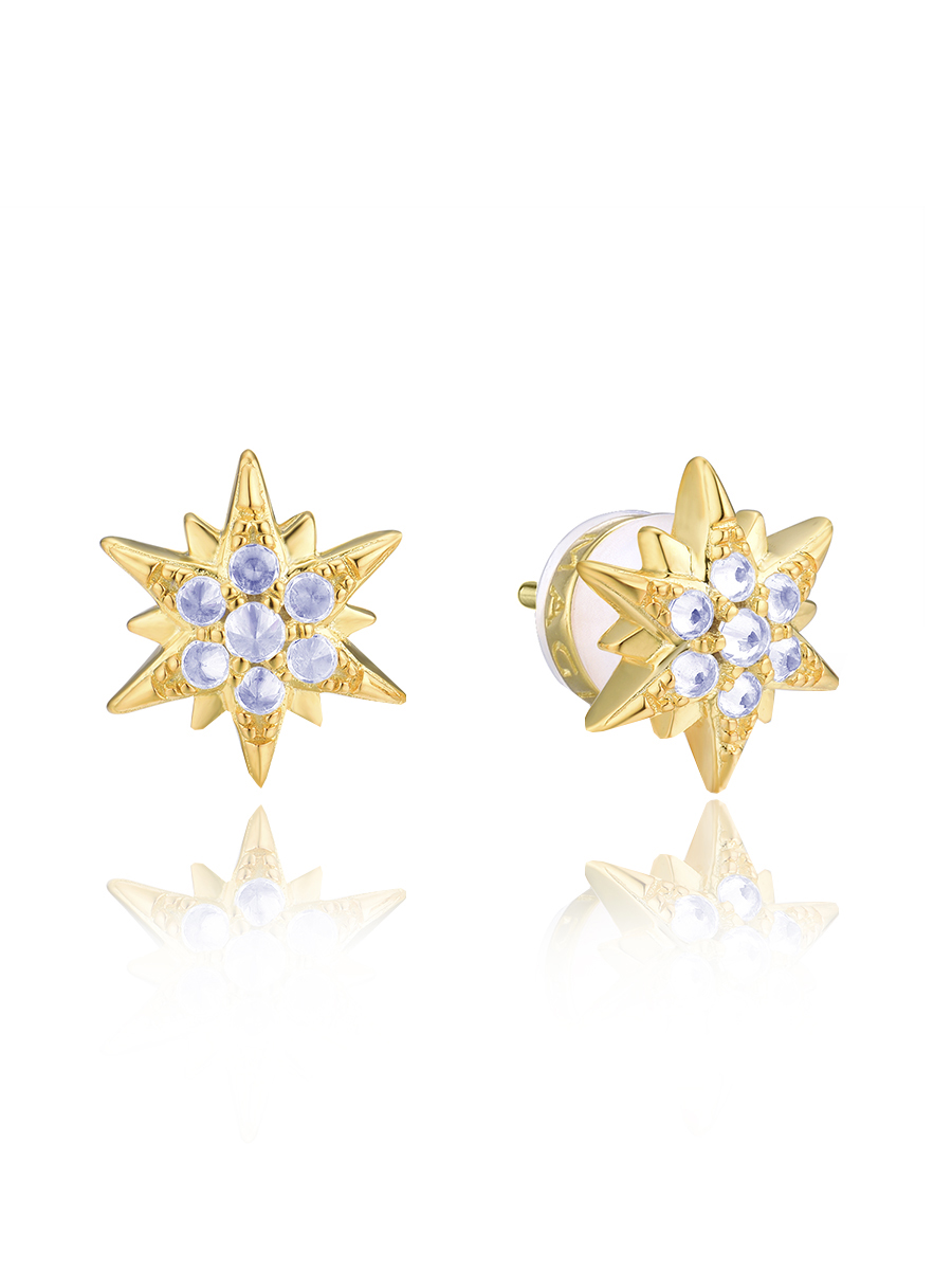 

Серьги пусеты из серебра VALTERA 112984, циркон, 112984