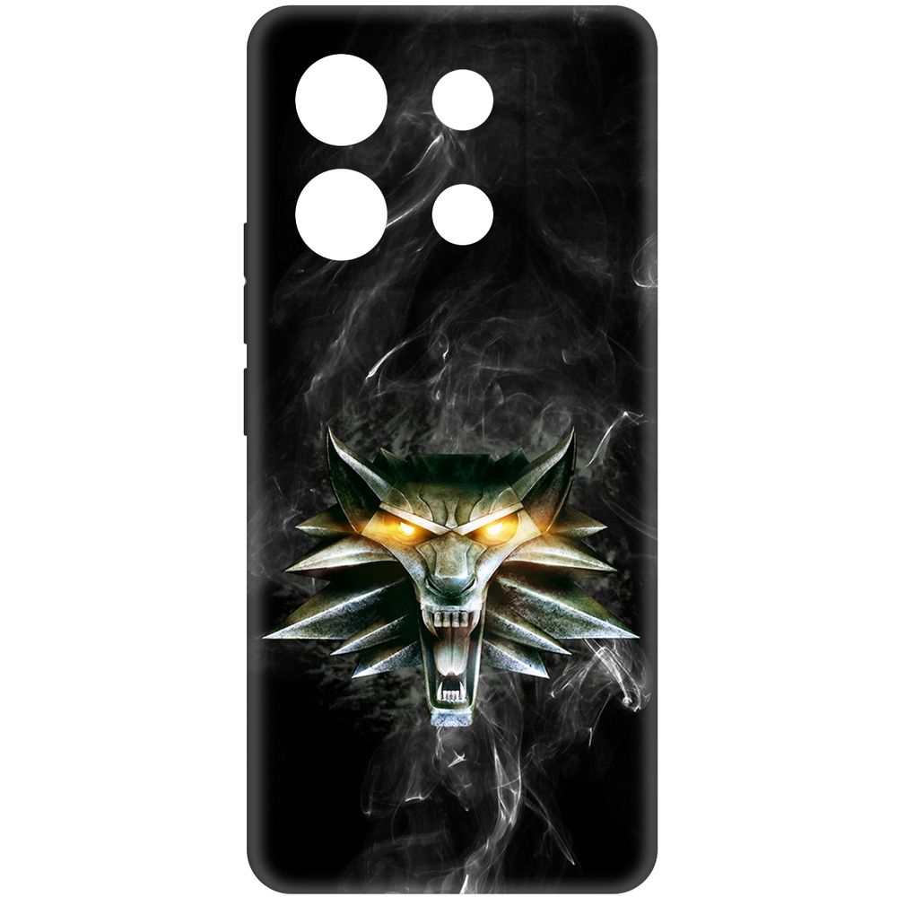 

Чехол-накладка Krutoff Soft Case Ведьмак. Школа Волка для Poco X6 черный