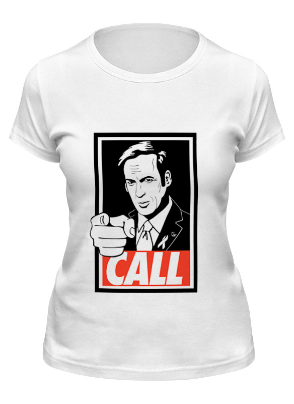 

Футболка женская Printio Call saul белая L, Белый, Call saul