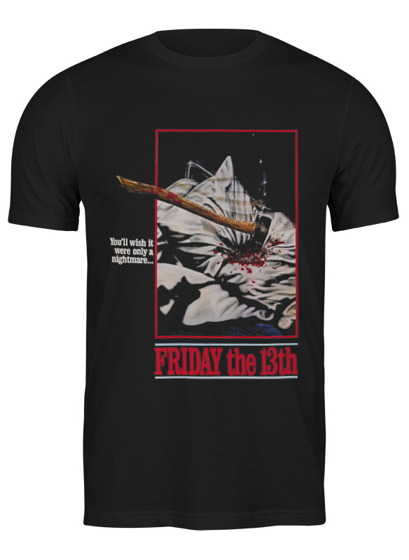 

Футболка мужская Printio Friday the 13th черная L, Черный, Friday the 13th