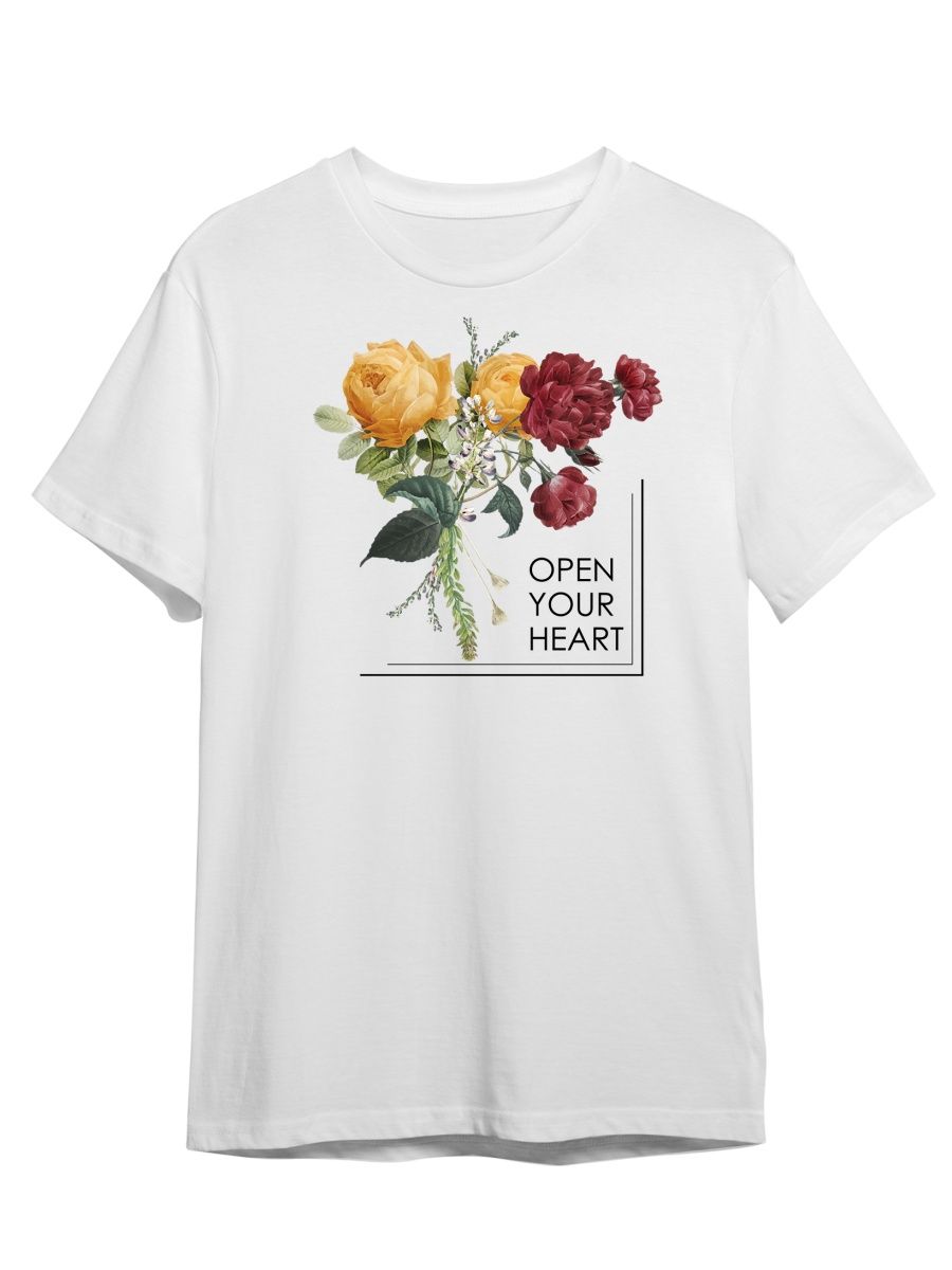 

Футболка унисекс СувенирShop Цветы/Любовь/Love/Весна 9 белая 4XL, Белый, "Цветы/Любовь/Love/Весна" 9