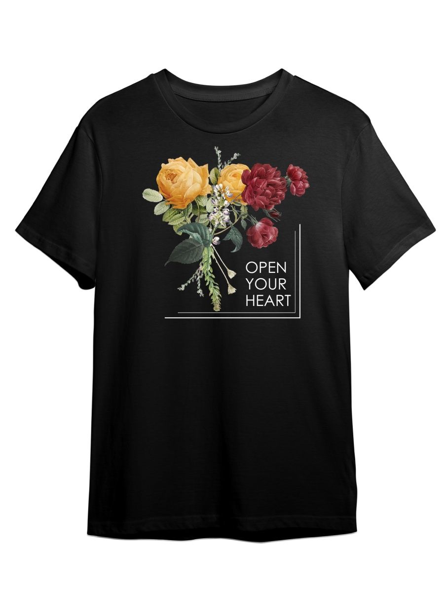 

Футболка унисекс СувенирShop Цветы/Любовь/Love/Весна 9 черная S, Черный, "Цветы/Любовь/Love/Весна" 9
