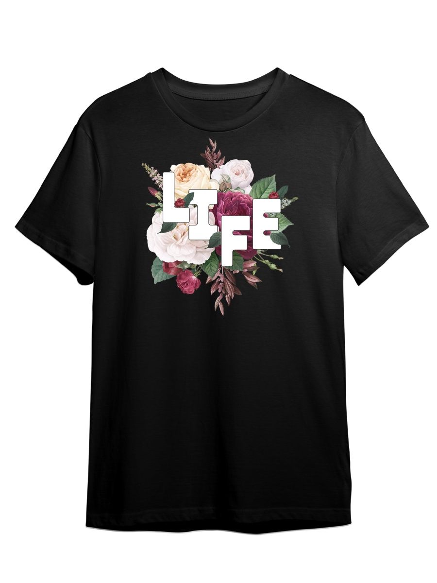 

Футболка унисекс СувенирShop Цветы/Любовь/Love/Весна 7 черная M, Черный, "Цветы/Любовь/Love/Весна" 7