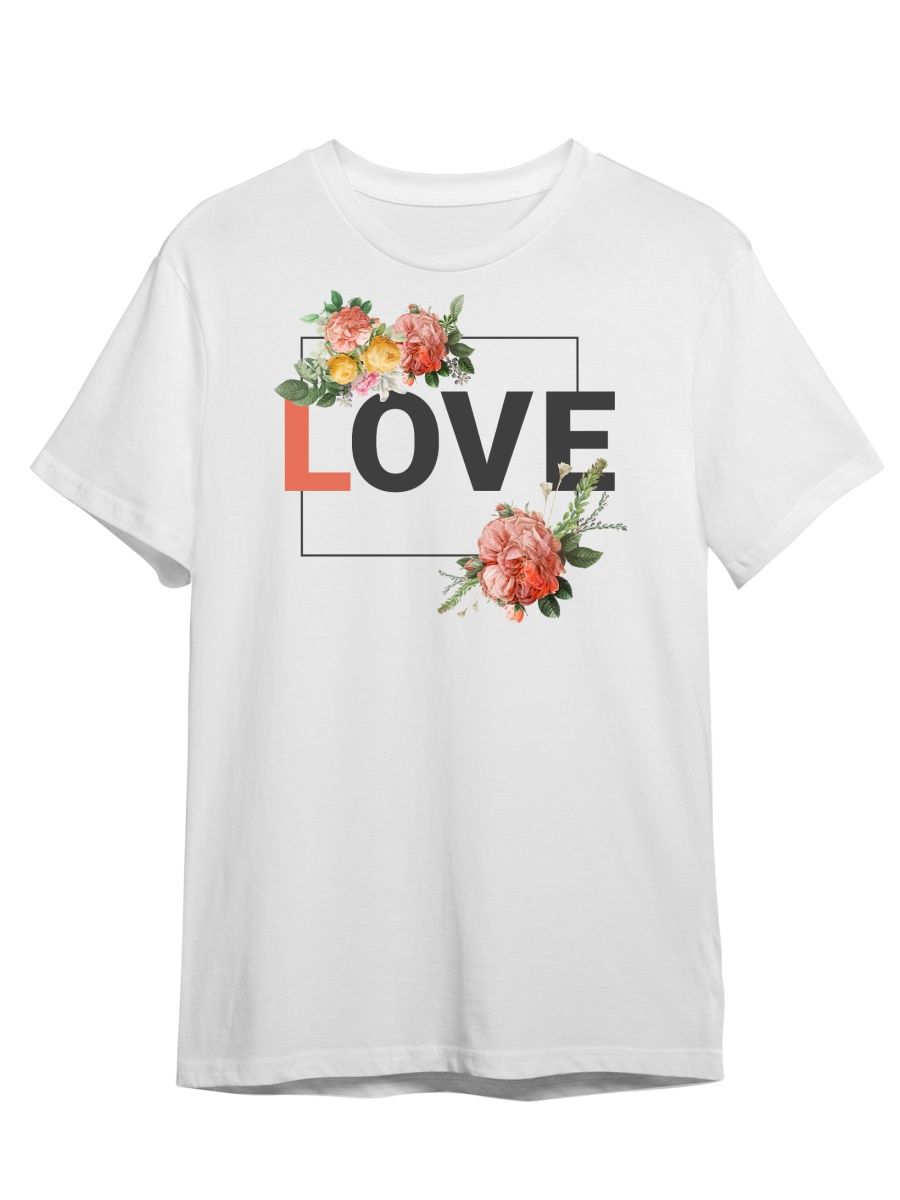 

Футболка унисекс СувенирShop Цветы/Любовь/Love/Весна 6 белая XS, Белый, "Цветы/Любовь/Love/Весна" 6