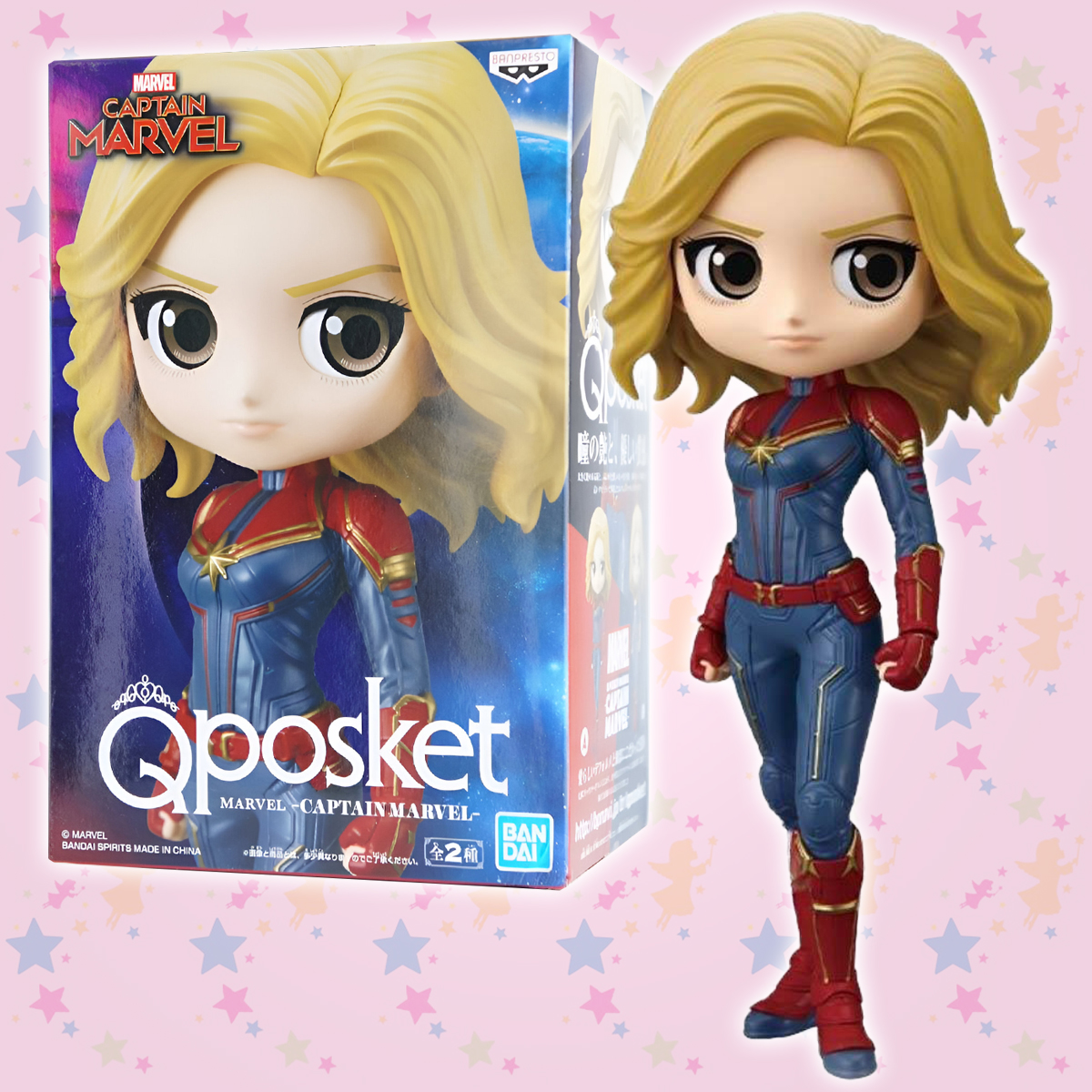 Фигурка Bandai Q Posket Капитан Марвел DC Comics Captain Marvel фигурка bandai дорюша повторюша 20 см