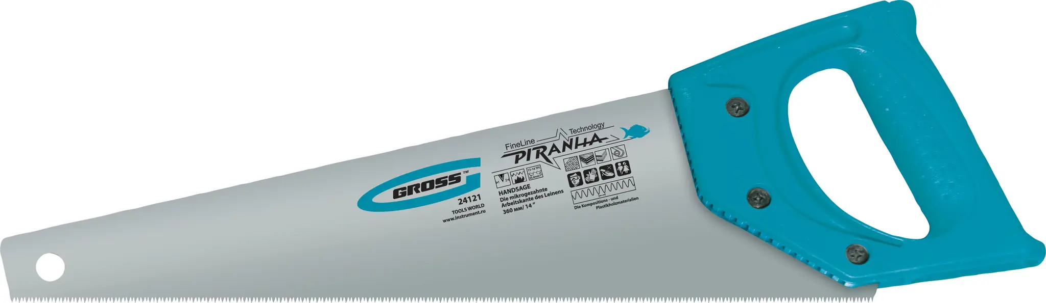 Пила по ламинату Gross Piranha 24121 360 мм 3800₽