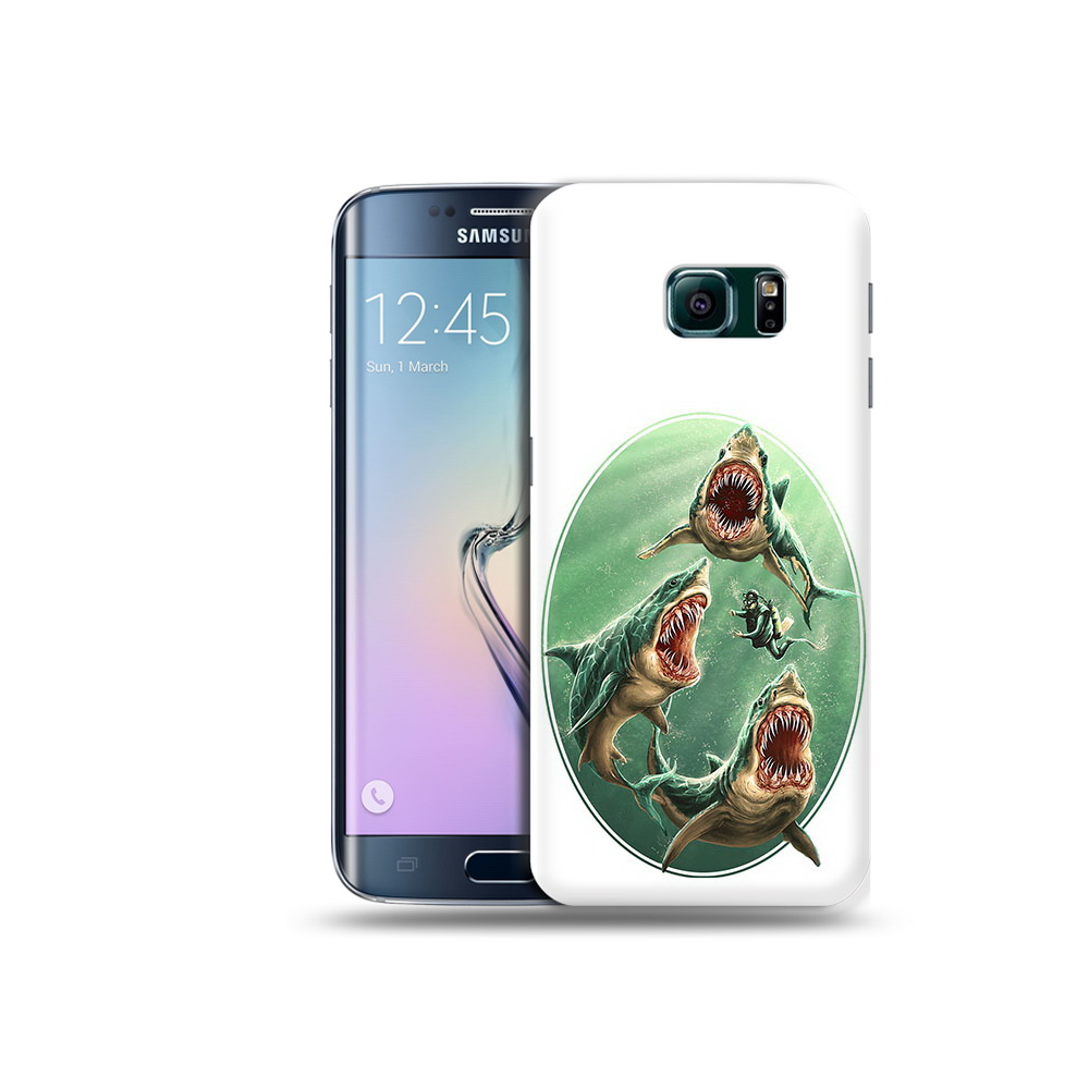 

Чехол MyPads Tocco для Samsung Galaxy S6 Edge синяя бездна, Прозрачный, Tocco
