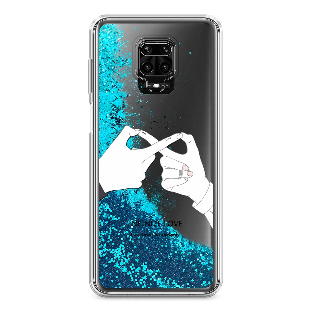 

Жидкий чехол с блестками "Любовь навсегда" на Xiaomi Redmi Note 9S, 37993-1