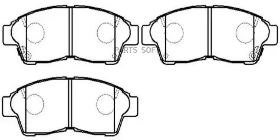 

Колодки тормозные дисковые передн TOYOTA: CAMRY 91-01, CARINA E 91-01, COROLLA 92-00, PICN