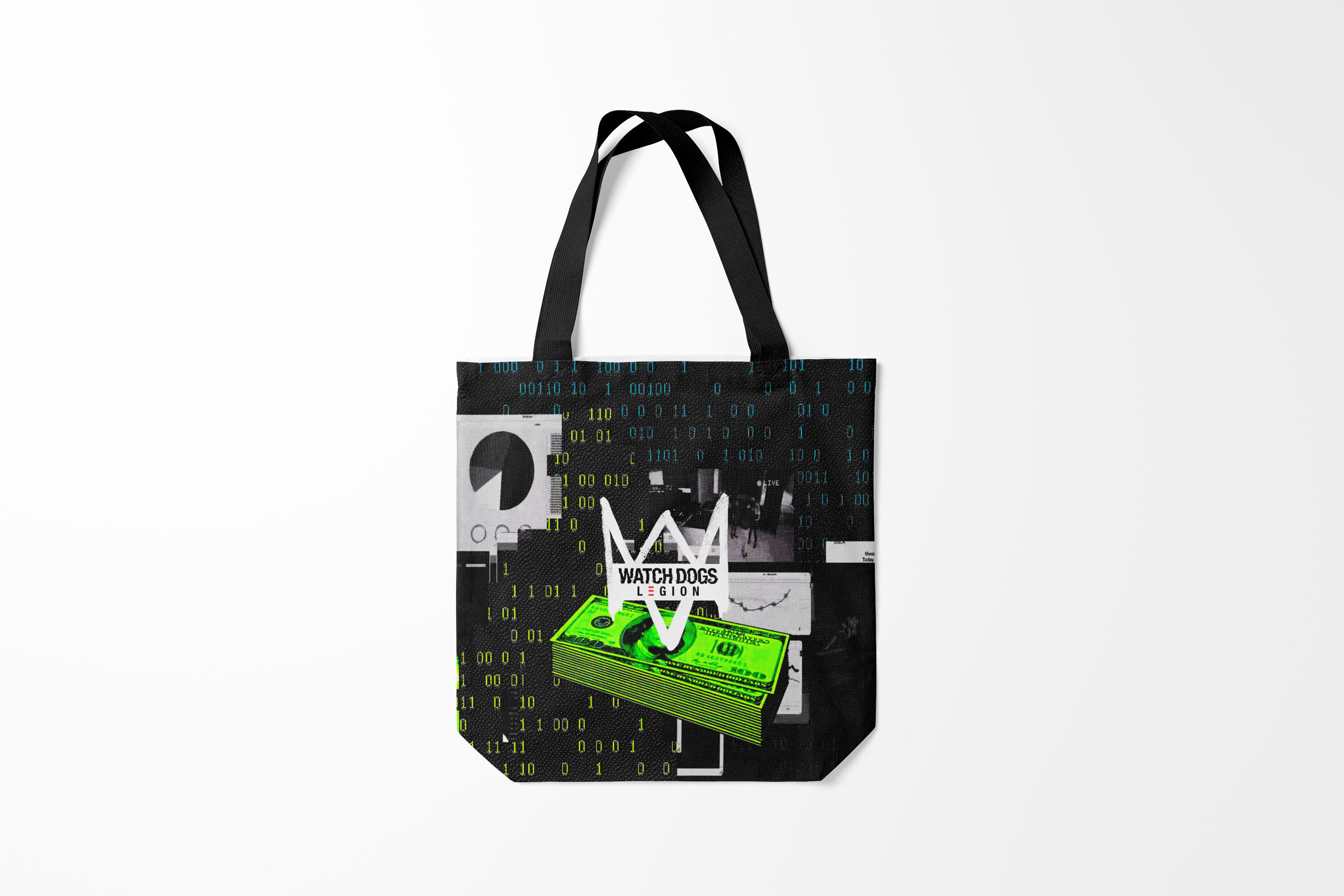 

Сумка шoппер унисекс Burnettie Watch Dogs 2 LEGION, черный, Watch Dogs 2 LEGION
