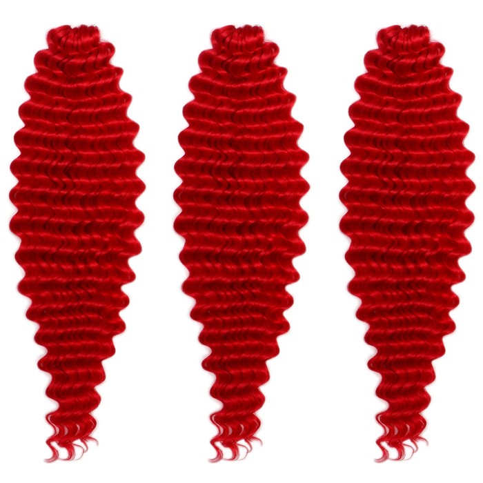 ГОЛЛИВУД Афролоконы, 60 см, 270 гр, цвет пудровый красный HKBТ113В (Катрин) война катрин