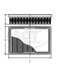 

Фильтр воздушный Ford Mondeo I/Mondeo II/Mondeo II Turnier 93>00 SCT SB577