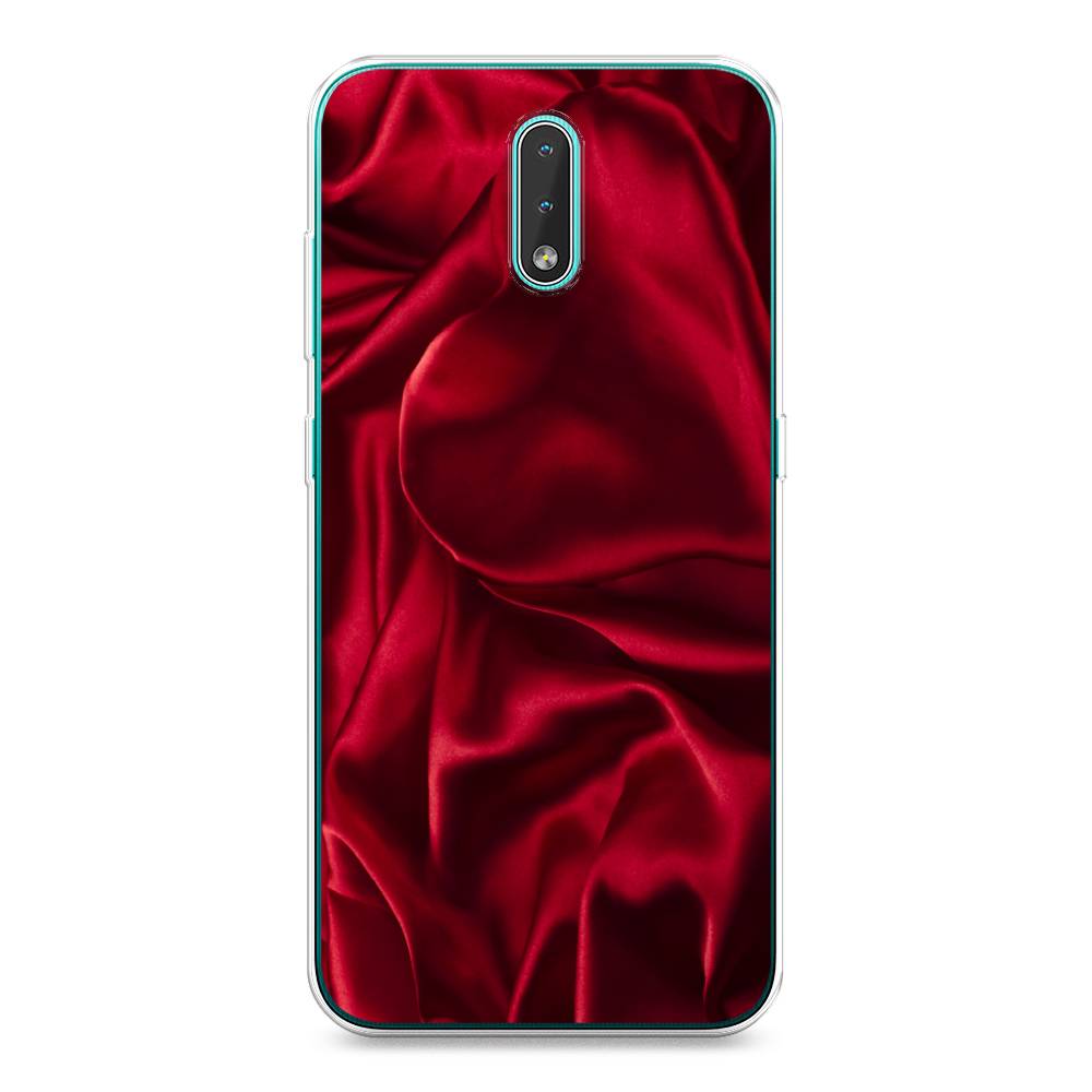 фото Чехол awog "текстура красный шелк" для nokia 2.3