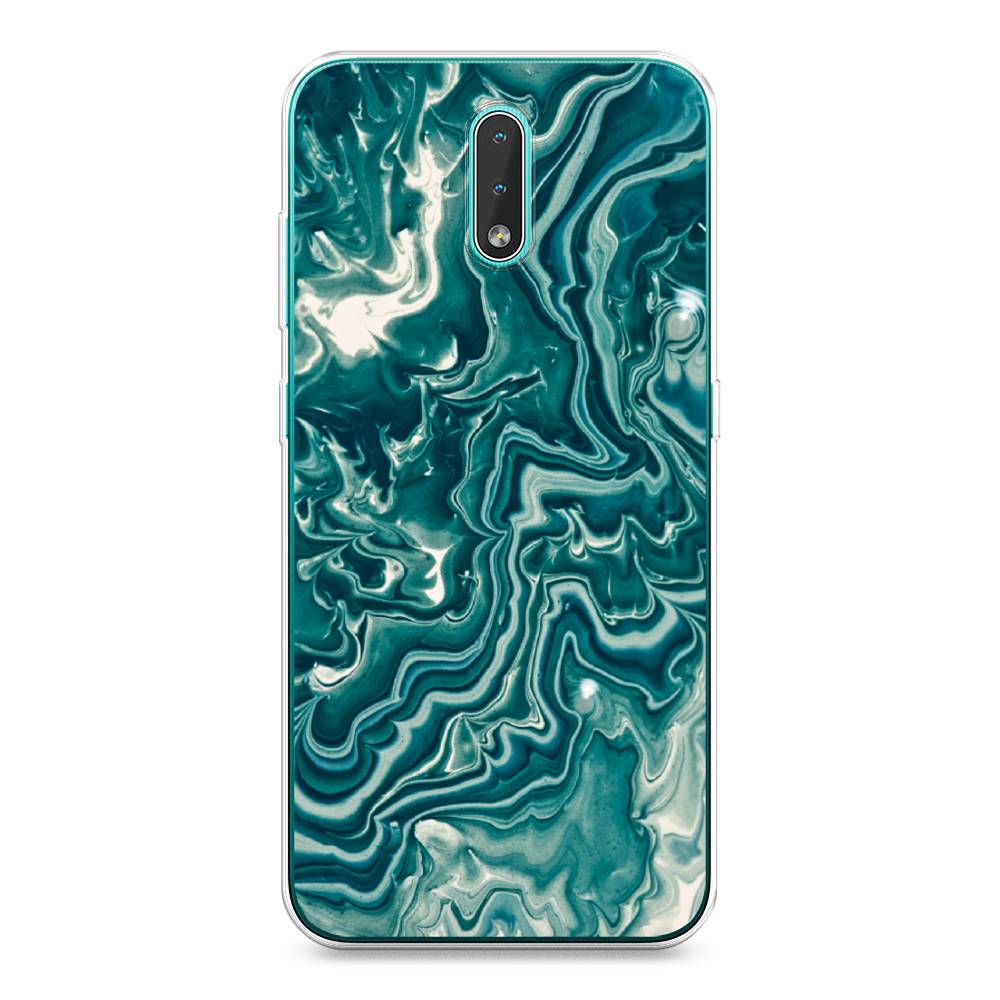 

Чехол Awog на Nokia 2.3 / Нокиа 2.3 "Минералы 4", Голубой, 123250-3