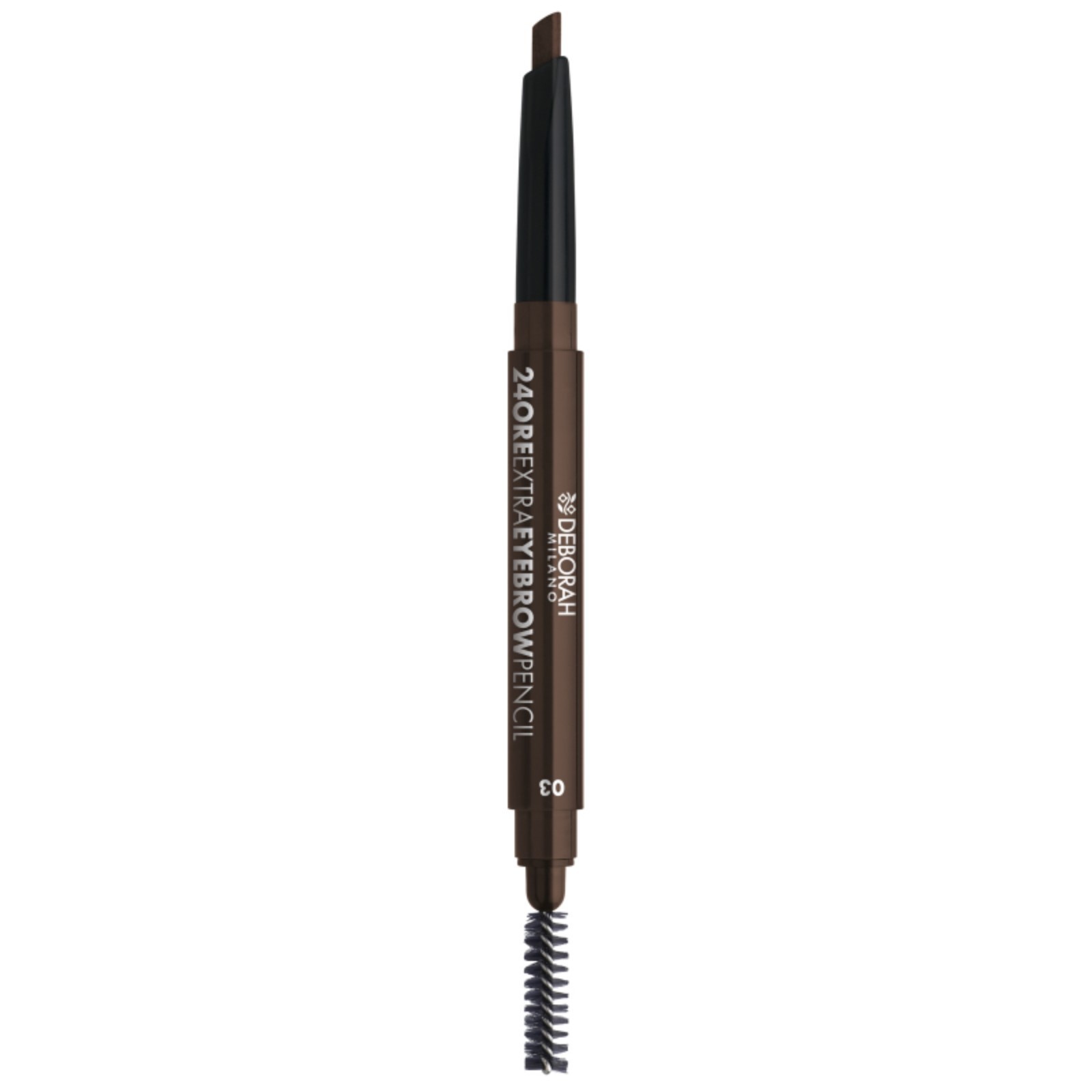 Карандаш для бровей Deborah 24ore extra eyebrow pencil стойкий тон 03 темный 9 г