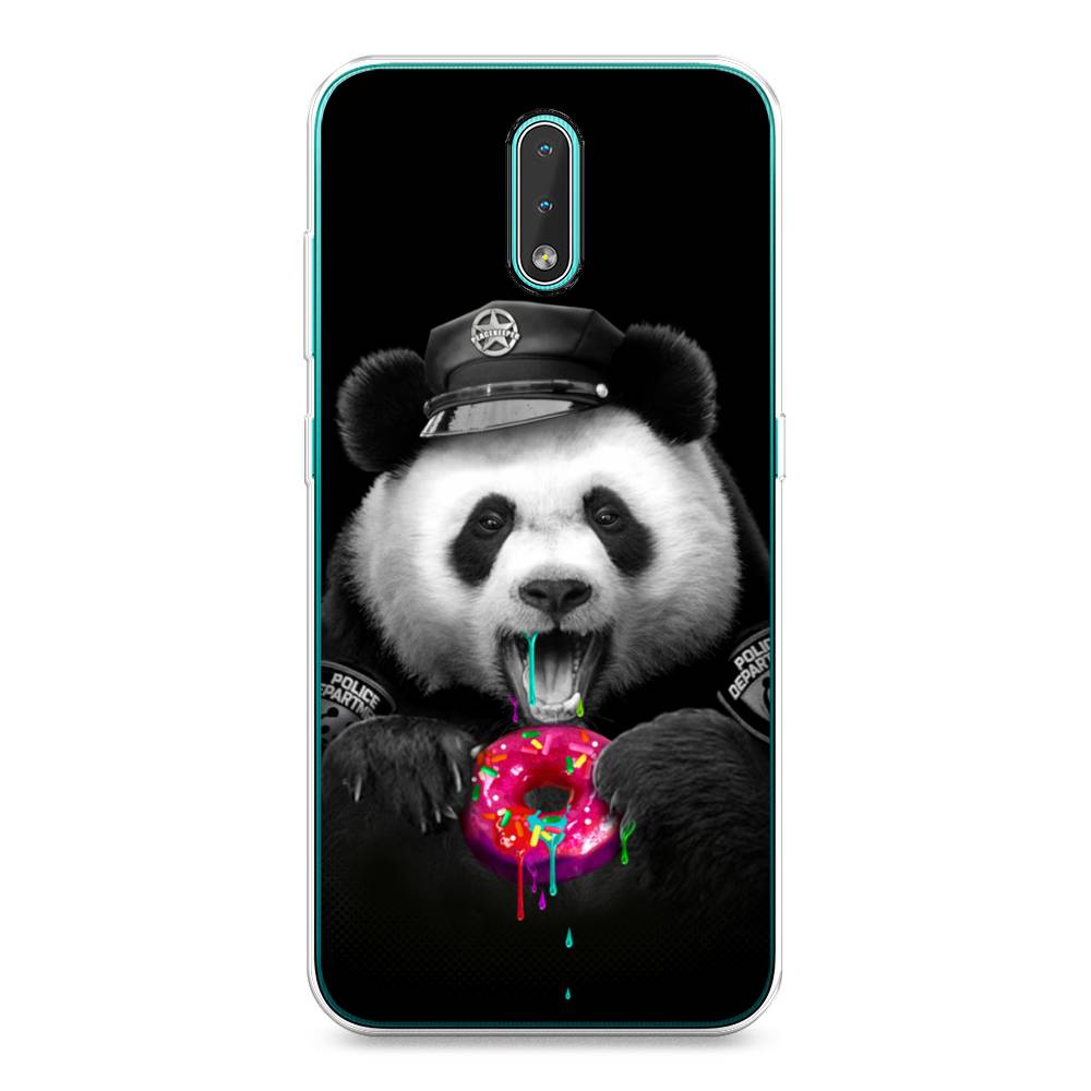 

Чехол Awog на Nokia 2.3 / Нокиа 2.3 "Панда police", Черный;белый;розовый, 123250-2
