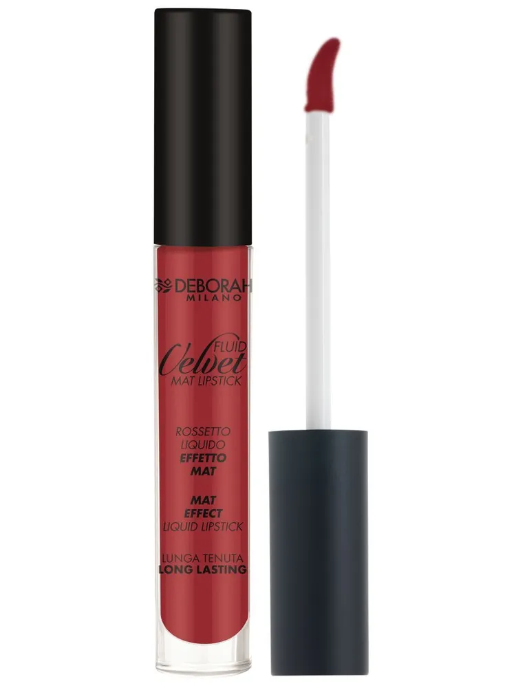 Губная помада Deborah Fluid Velvet Mat Lipstick матовая тон 07 огненно-красный 4,5 г