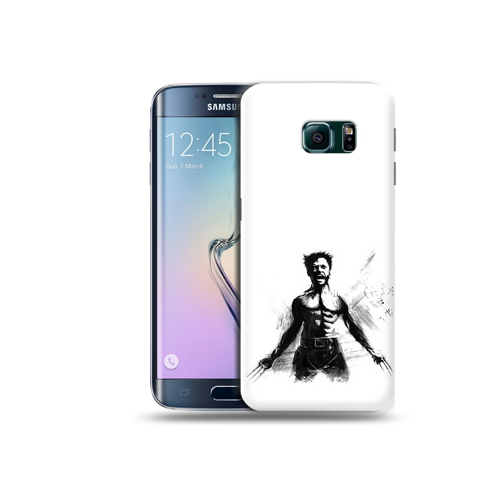 

Чехол MyPads Tocco для Samsung Galaxy S6 Edge росомаха, Прозрачный, Tocco