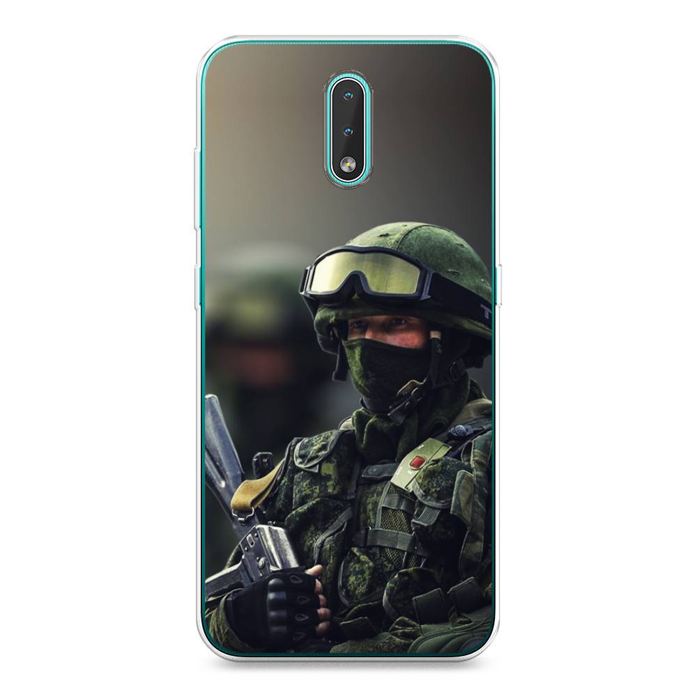 

Чехол Awog на Nokia 2.3 / Нокиа 2.3 "Солдат", Зеленый;серый, 123250-5