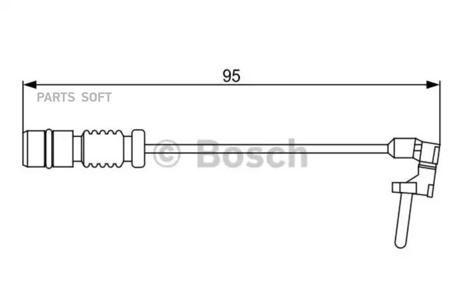 Датчик износа колодок MERCEDES W123/W124/W140/W168/W201/W202/C208/W210/W460/ 1981 =>