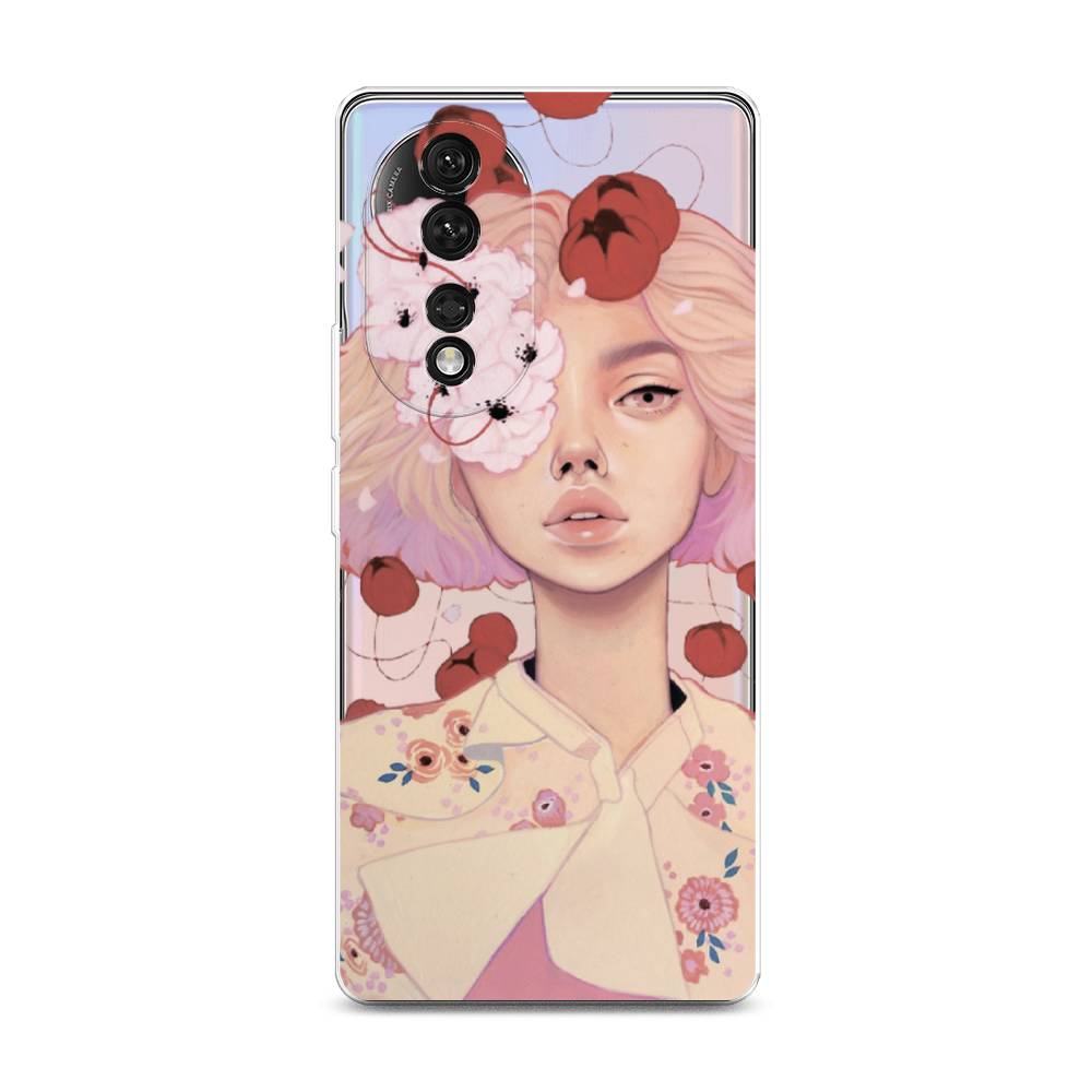 

Чехол Awog на Honor 80 "Цветочная анархия", Бежевый;розовый;красный, 6120350-7