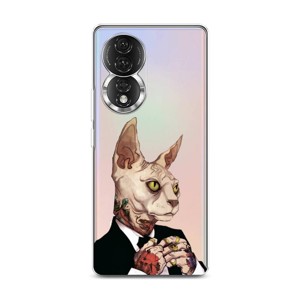 

Чехол Awog на Honor 80 "Татуированный сфинкс", Бежевый;черный;красный, 6120350-7