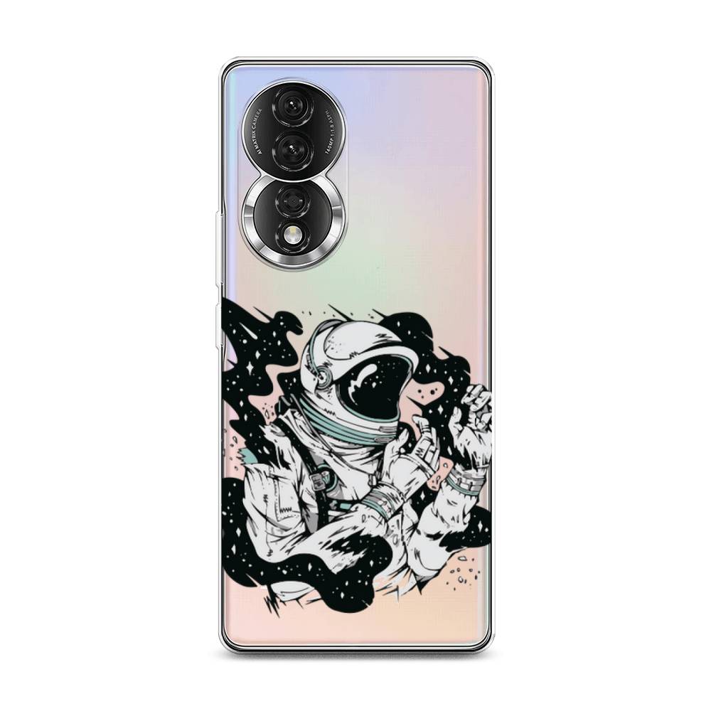 

Чехол Awog на Honor 80 "Космонавт арт", Черный;бежевый;белый, 6120350-7