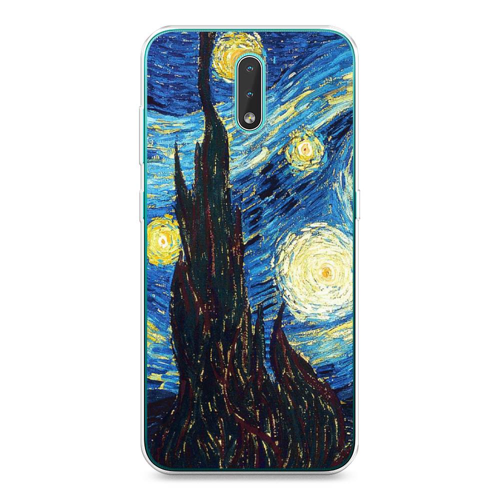 

Чехол Awog на Nokia 2.3 / Нокиа 2.3 "Ван Гог Звездная ночь", Желтый, 123250-9