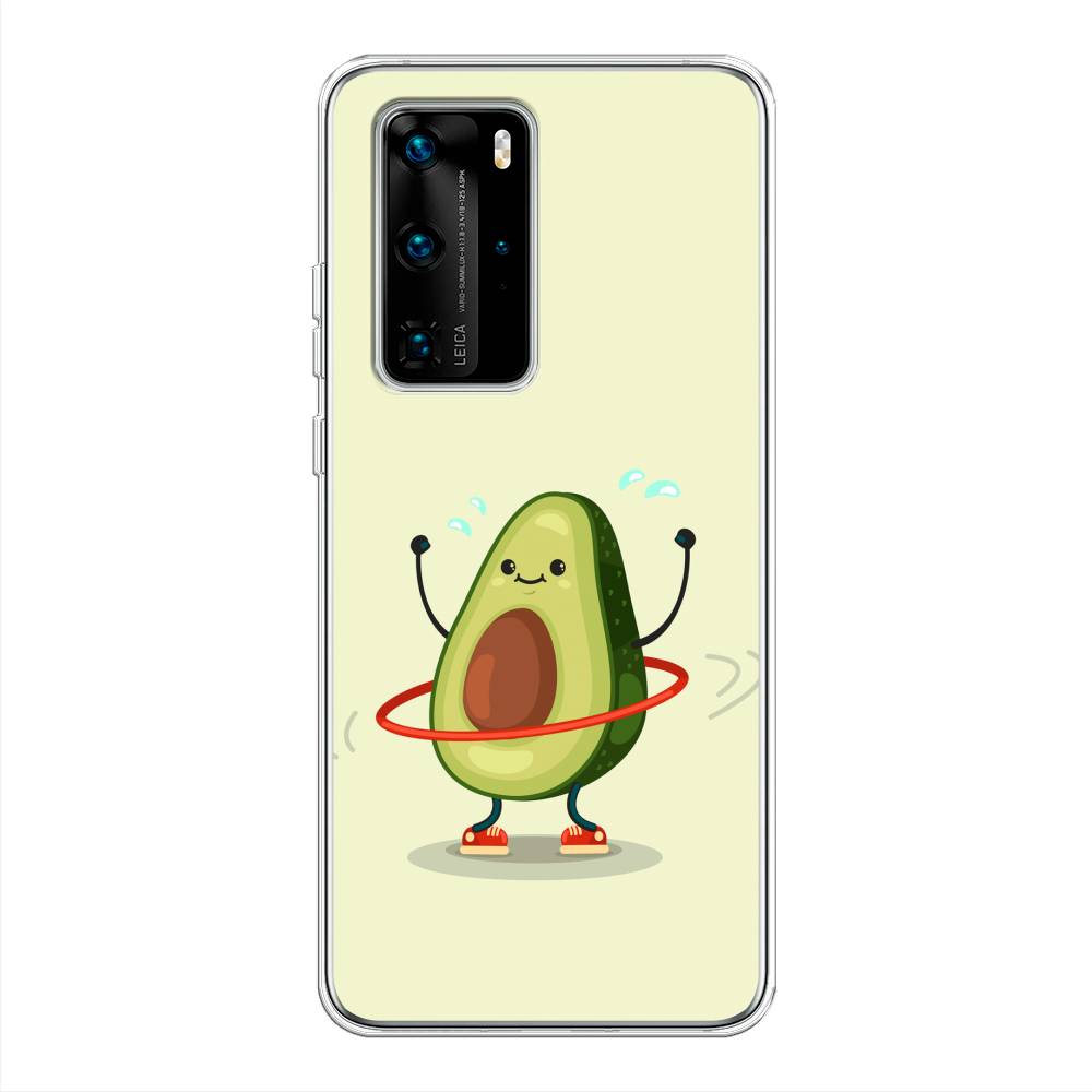

Чехол Awog на Huawei P40 Pro "Авокадо с обручем", Бежевый, 610950-10
