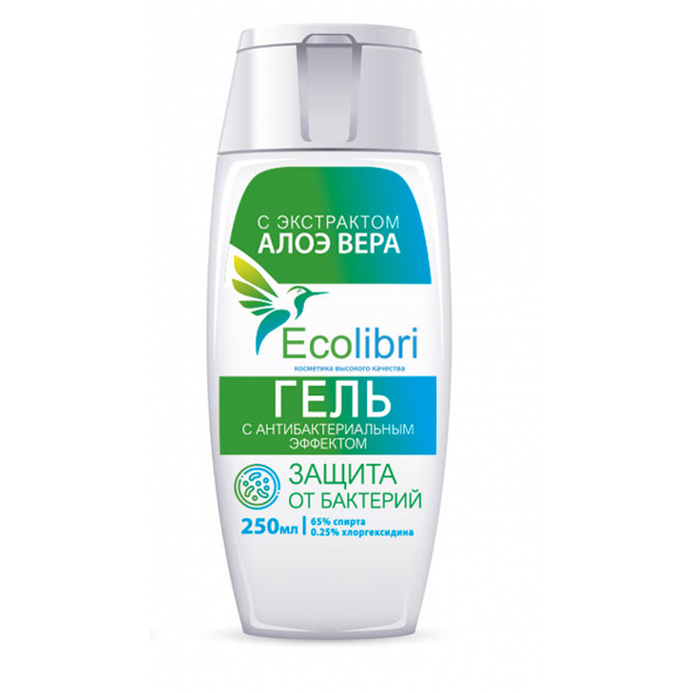 

Универсальный Гель с антибактериальным эффектом ECOLIBRI 250 мл плоский FG 13722