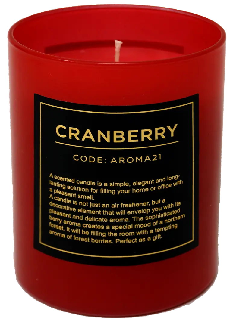 

Свеча ароматическая «Cranberry», цвет красный